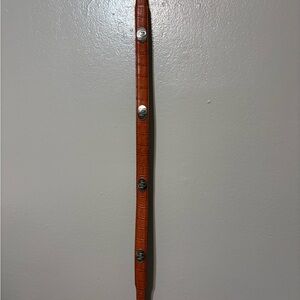 Mens University of Oklahoma leather belt